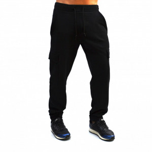 BLACK MENS CARGO SWEATPANTS SPRING/FALL