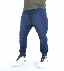 HERREN DENIM DROP CROTCH PANTS SPRING TRENDFIELD