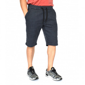 Men's grey denim shorts