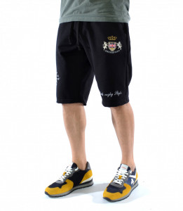 PANTALONI SCURȚI DIN TRICOT BRODATE PENTRU BĂRBAȚI  B.R.S.  TRENDFIELD