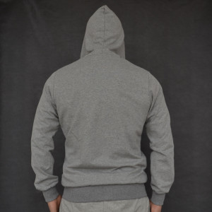 SWEAT HOODIE LIGHT GREY MELANGE SPRING SUMMER