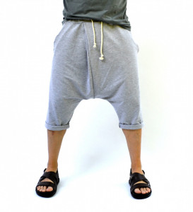 MEN'S DROP CROTCH SWEATSHORTS