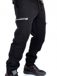 Men's black cargo joggers sweatpants SPRING  TRENDFIELD