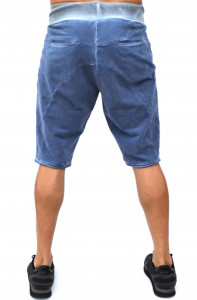 МЪЖКИ КЪСИ ПАНТАЛОНИ RELIO BLUE OIL DYE SHORTS С ИЗБЕЛВАНЕ ПО ШЕВОВЕТЕ