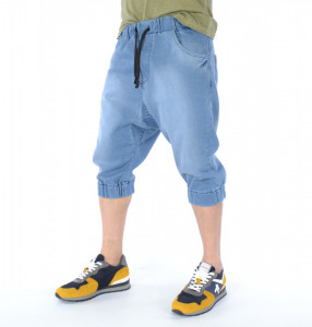 HERREN DENIM DROP CROTCH SHORTS TRENDFIELD