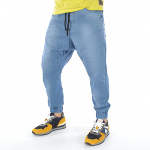 MEN'S DENIM DROP CROTCH PANTS TRENDFIELD SPRING