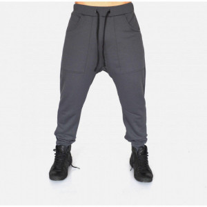 Men's Grey joggers drop crotch sweatpants SPRING/FALL