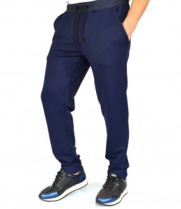 PANTALONI DE TRENING BARBAȚI CLASIC ALBASTRU-VIOLET PRIMĂVARĂ- TOAMNĂ