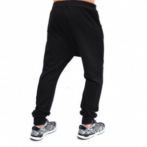 Men's Black joggers drop crotch sweat pants SPRING/SUMMER