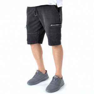 PANTALONI CARGO SCURȚI DIN TRICOT PENTRU BĂRBAȚI TRENDFIELD
