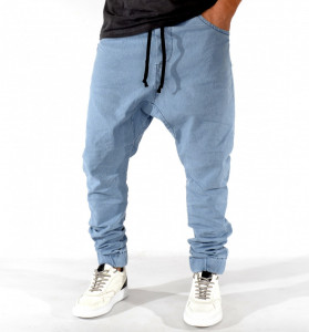 MEN'S DENIM DROP CROTCH PANTS SPRING/FALL TRENDFIELD