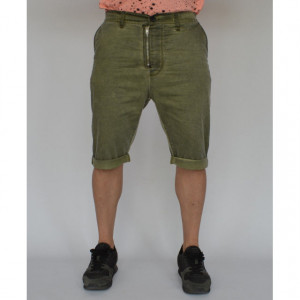 Men's shorts Khaki oil dye