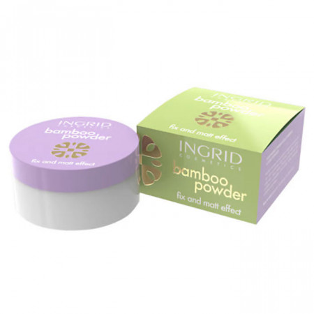 Ingrid Cosmetics Professional Bamboo Powder Pudră translucidă, matifiere și fixare