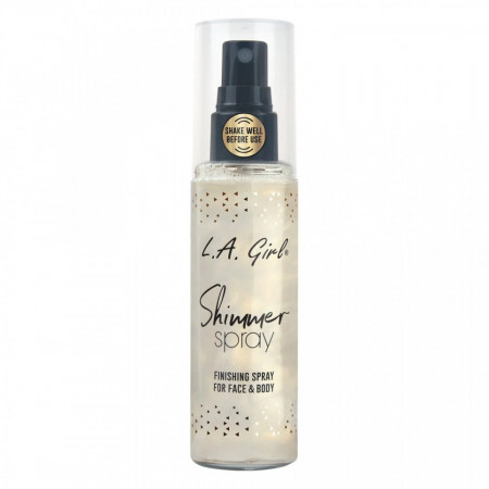 Primer, Fixator, Iluminator L.A Girl Shimmer Spray, 80ml, 918 Gold