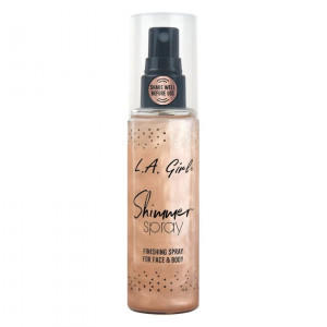 Primer, Fixator, Iluminator L.A Girl Shimmer Spray, 80ml, 919 Rose Gold