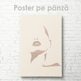 Poster, Fată în stil minimalist
