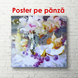 Poster, Pictură abstractă cu detalii violet
