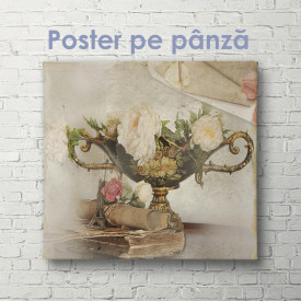 Poster, Vaza de flori în stil Provence