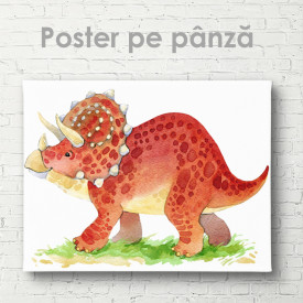 Poster, Dinozaur în acuarelă 2