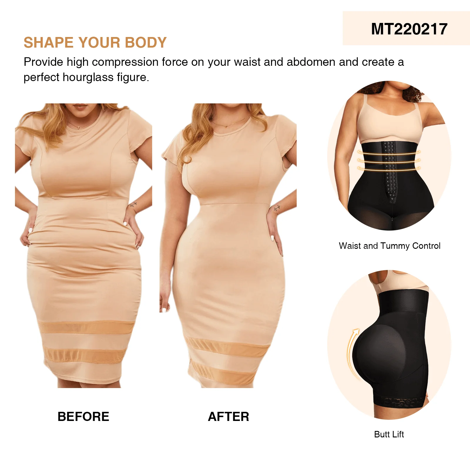 Body Modelator Pentru Abdomen, Compresie Mare Pentru