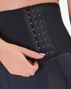 Body Modelator--Solduri Proeminente- Cu Corset Black