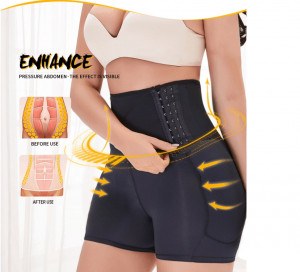 Body Modelator--Solduri Proeminente- Cu Corset Black