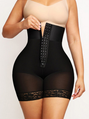Body Modelator Pentru Abdomen, Compresie Mare Pentru Aplatizarea Burticii, Talie Inalta, Operatia de cezariana, Culoare Neagra