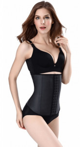 Corset Talie de Viespe -GLOSSY- BLACK