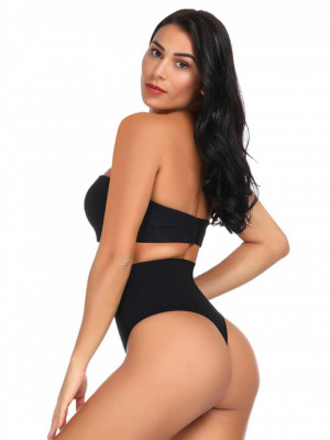 Tanga modelator cu talie foarte inalta Shapewear Thong Sleek Smoothers