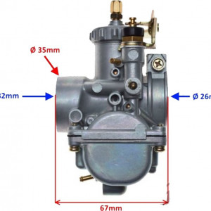 Carburator Yamaha DT100 , 125cc, 150cc - WM Moto
