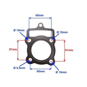 Garnitura cilindru Loncin 125cc 2T - 4T