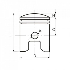 Piston ATV Loncin 150cc 4T - 62mm