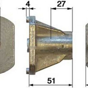 Suport cutit Castelgarden 2.54mm, Inatime 54mm