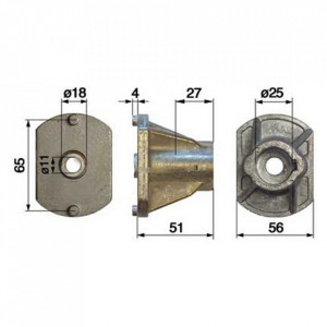Suport cutit Castelgarden 2.54mm, Inatime 54mm