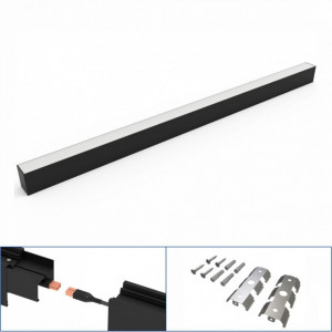 Corp led liniar interconectabil, 40W, 5000K, negru