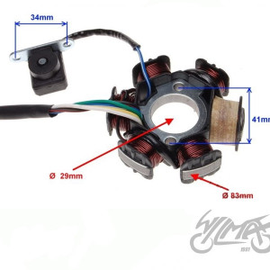 Magnetou ATV 110cc 6 bobine - Wilmat