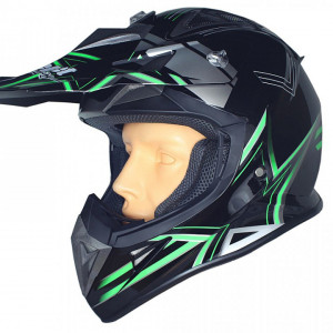 Casca cross SafeBet Green - marime L