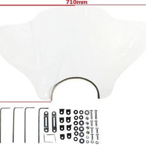 Parbriz scuter, moto, FlexiShine - 710mm