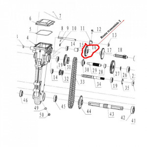 Roata transmisie 2 motocultor Dac, Ruris, Zimbru, Gigant