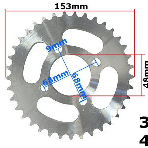 Pinion spate ATV 110cc, 420-37T