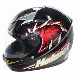 Casca moto, bicicleta copii Red Flame, marime S