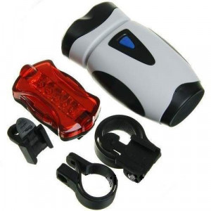 Far bicicleta cu stop licurici Bronco - 2 led si 5 led