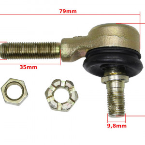 Capat de bara atv 110cc - 125cc cu filet dreapta