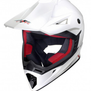 Casca moto Cross Pure White - marimea M