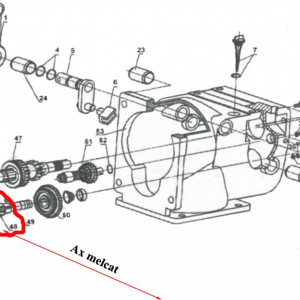 Ax melcat motosapa Ruris1001Ksd (9 dinti)