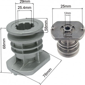 Suport cutit Castelgarden 25.4mm, Inaltime 68.3mm