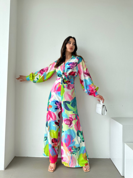 Compleu dama imprimeu floral Cod:4061
