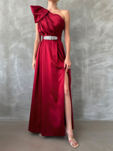 Rochie dama lunga din satin