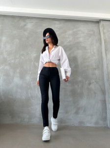 Pantaloni dama slim fit + curea