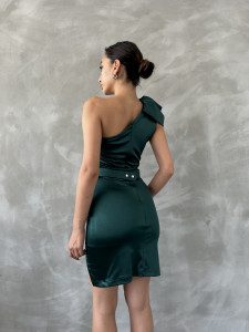 Rochie dama scurta din satin